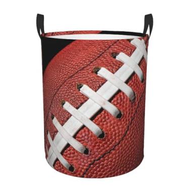 Imagem de Cesta de roupa suja de beisebol, cesto de roupa suja de softball, para quarto, banheiro, faculdade, dormitório, berçário, organizador de brinquedos, cesta de armazenamento redonda para presentes (bola