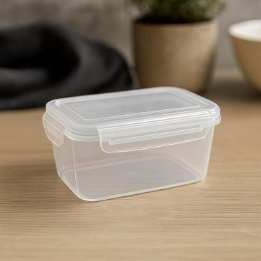 Imagem de Pote Recipientes Hermético Mantimentos 480ML Transparente Alimentos Empilhável Arroz Feijão