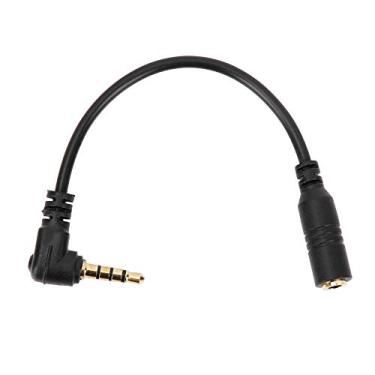 Imagem de lyrlody TRS de 3,5 Mm para TRRS Cabo de Conversor, TRS de Plástico para TRRS Adaptador Linha de Conversor Compatível Com Telefones Tablets DSLR Câmeras 5.1inch