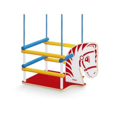 Imagem de Balanço Infantil Cavalinho c/ Corda e Madeira MDF 201 Junges