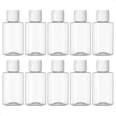 Imagem de Kit 100 Frascos Flip Top Tampa Pressão 100ml para Viagem - Organizador de Creme, Shampoo, Sabonete e Cosméticos
