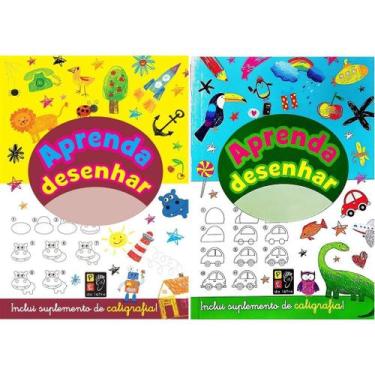 Imagem de Kit com 2 livros - aprenda a desenhar - inclui treinamento de caligraf