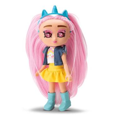 Imagem de Boneca Diver Surprise Fashion K-pop Rosa c/acessorios - Divertoys