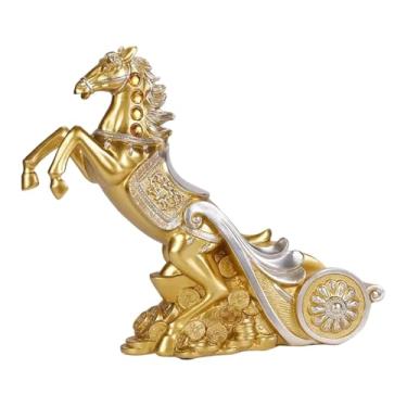Imagem de Ｂｅｓｇａ Suporte para garrafas de vinho, suporte decorativo de resina, estátua de cavalo, elegante, leve e resistente, para mesa, para bar, balcão