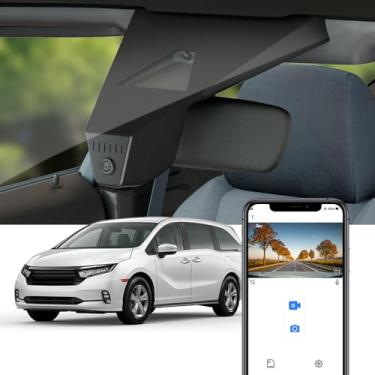 Imagem de Fitcamx Câmera veicular 4K adequada para Honda Odyssey 2021-2025 EX LX Touring Elite Sport EX-L (Gen6), visual OEM, vídeo UHD 2160P, WiFi e aplicativo, gravação em loop, G-Sensor, Plug & Play, cartão