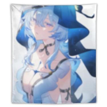 Imagem de LIEGBMEU Tapeçaria sexy de anime menina 127 x 152 cm arte de colcha de parede decoração de tapeçaria caprichosa AF145