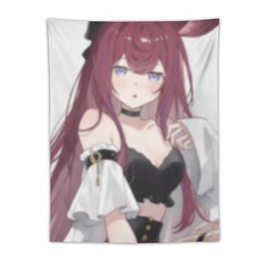 Imagem de LIEGBMEU Tapeçaria sexy sexy de anime menina 76.2 cm x 101.6 cm interior exterior parede colcha arte decoração de tapeçaria caprichosa, AF175