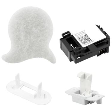 Imagem de WH01X27954 WH01X24381 WH02X24399 Interruptor de trava de tampa de arruela, tampa de arruela de bisel compatível com peças de substituição de lavagem de carga superior GE Hotpoint