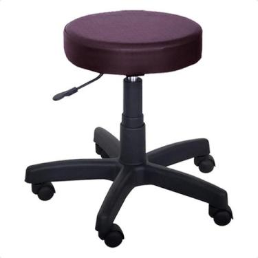 Imagem de Cadeira Mocho Banqueta Giratória com Rodízios e Regulagem de altura po