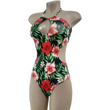Imagem de Maiô Engana Mamãe Lateral Larga Com Bojo - VILA BEACH WEAR, Floral ver