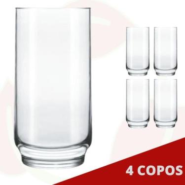 Imagem de 4 Copo de Vidro Lights Transparente 300ML Nadir Long Drink - NADIR FIG