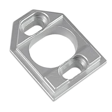 Imagem de YIJU Placa de montagem do motor de carro RC, peça de atualização, substituição, modificação, suporte de base do motor em liga de alumínio, para carro RC, Prata