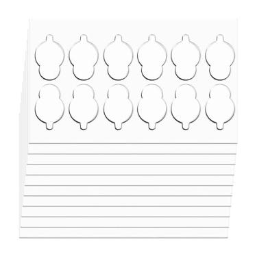 Imagem de UGPLM 10 peças de almofadas adesivas de cola acrílica leve, transparente, fácil de remover, pontos adesivos para personagens de resina e estatuetas, 12 1.8x1.4x0.15 Cm