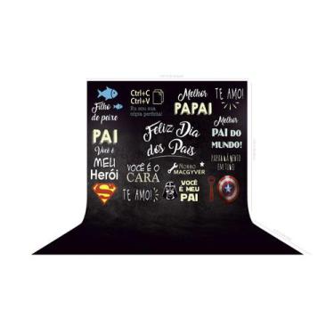 Imagem de Fundo Fotográfico em Tecido Chalkboard Dia dos Pais Referências - Fabr