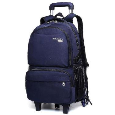 Imagem de Bolsa escolar Student Trolley, mochila Climbing Boy, azul - HUOGUO
