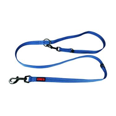 Imagem de Guia Ajustável Kong Refletivo 2,0 M Azul Grande p/ Cachorro