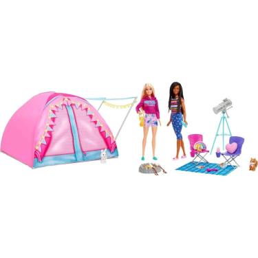 Imagem de Barraca de acampamento Playset Barbie It Takes Two com Brooklyn e Malibu