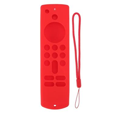 Imagem de Capa de Silicone Antiderrapante Com Cordão Capa de Silicone Antiderrapante, Capa de Silicone de Controle Remoto para Fire TV Stick Capa Protetora de Silicone Antiderrapante Com