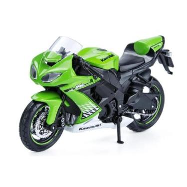 Imagem de Miniatura Moto Kawasaki Ninja Zx10R 1/18 Verde 2 Wheelers Maisto 35300