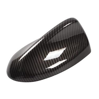 Imagem de Capa de Antena de Barbatana de Tubarão, Estilo Elegante de Fibra de Carbono, Substituição para Giulia 952 2015 + Material ABS Durável para Decoração de Carro
