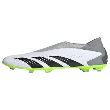 Imagem de adidas Chuteiras de futebol unissex Predator Accuracy.3 Firm Ground, Branco/preto/limão lúcido, 12.5 Little Kid