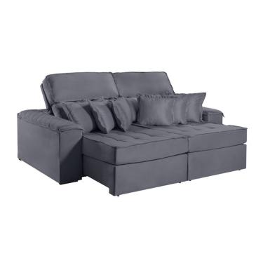 Imagem de Sofa Martins M-188 02 Md.80 Com Almofadas V-211 Grafite