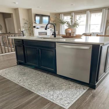 Imagem de KEYDOL [Tapete de impressão Boho sem tecido] Tapete de vinil de 6 x 1,8 m