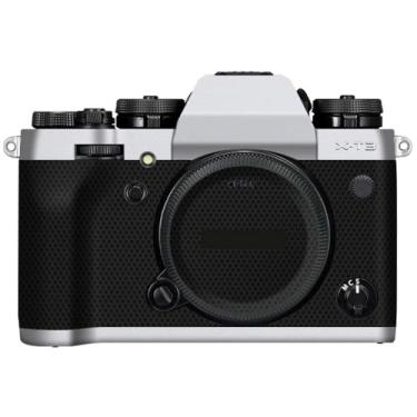 Imagem de X-T3 Adesivo de capa de câmera antiarranhões para FujiFilm X-T3 Película protetora de câmera Decalques XT3 (Transparente+Matriz Preto)
