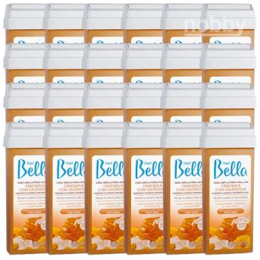 Imagem de Depil Bella Cera Depilatória Roll-On Camomila com Calêndula, 100g, Kit com 24 Unidades
