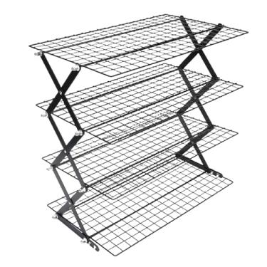 Imagem de VBESTLIFE Cremalheira da Bancada da Cozinha, Prateleira Dobrável do Armazenamento do Espaço do Aço Inoxidável Multi Tier Rack para Secar o Tempero do Alimento (4 camadas)
