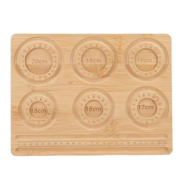 Imagem de Luqeeg Painel de Contas para Fabricação de Joias, Escala de 15-20 cm Painel de Contas de Bambu Suprimentos de Madeira Maciça para Fabricação de Joias para Faça Você Mesmo Artesanato