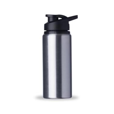 Imagem de Garrafa Squeeze de Água 600ml com Alça Alumínio Inox Leve, Resistente e Moderna Academia Lancheira