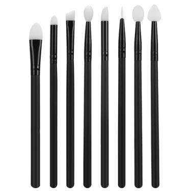 Imagem de EORTA 8 pincéis de silicone para artesanato, 8 formas de cabeças, canetas de borracha para esculpir cerâmica, artesanato, arte de unhas, guache, tintas acrílicas