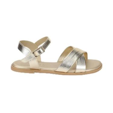 Imagem de Sandália Infantil Bibi Shine Kids Dourada 30
