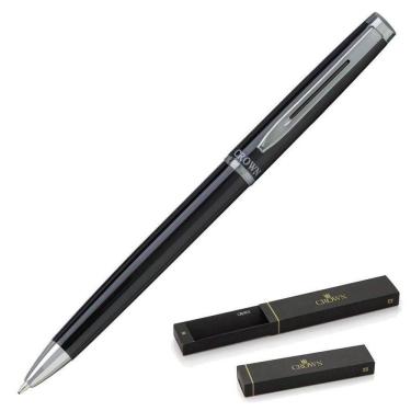 Imagem de Caneta Esferográfica Crown Ref: Di10079P Libra Chrome Preta