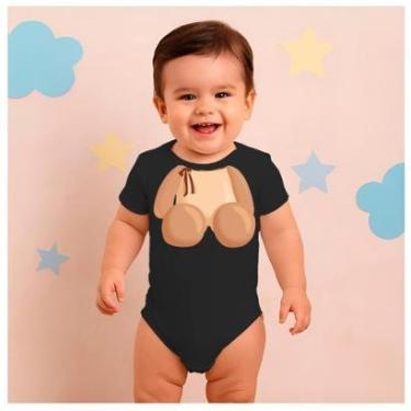 Imagem de Body Manga Curta Techmalhas Estampa Cabeça Ursinho-Unissex