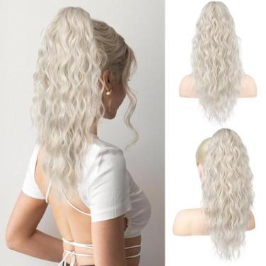 Imagem de Extensão de rabo de cavalo REECHO HP002 45 cm loiro platinado