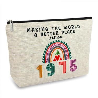 Imagem de Bolsa de maquiagem e decorações de aniversário de 50 anos para mulhere