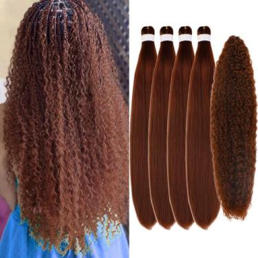 Imagem de Cabelo trançado Gozill Brown Boho Micro Curl pré-esticado