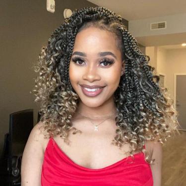 Imagem de Crochet Hair Wodun Goddess Box Braids, pré-enroladas, 10 polegadas, 8 