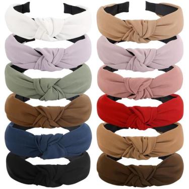 Imagem de Bandanas VELSCRUN, pacote com 12 para mulheres e meninas, brancas, ros