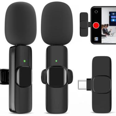 Imagem de Microfone de lapela sem fio JUDKIOM para iPhone com 2 transmissores