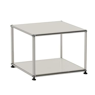 Imagem de Mesa lateral minimalista modular sofá mesa lateral arbitrariamente armazenamento moderno minimalista armário de sala de estar (branco, grande)