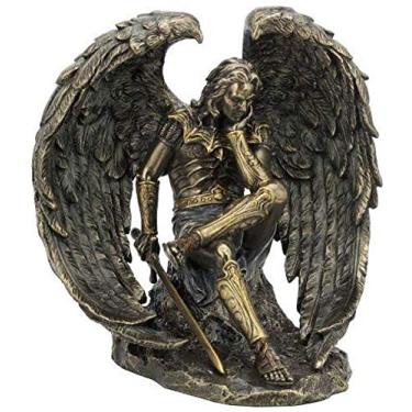 Imagem de US Estátua de 16,5 cm de bronze fundido a frio Lúcifer, o anjo caído