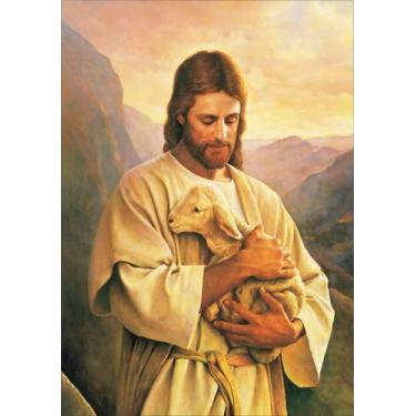 Imagem de Quadro Com Moldura Religiosos Jesus Cristo Bom Pastor - Core Decore