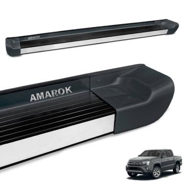 Imagem de Estribo Lateral Amarok 2010 a 2025 Cinza Oliver Personalizad