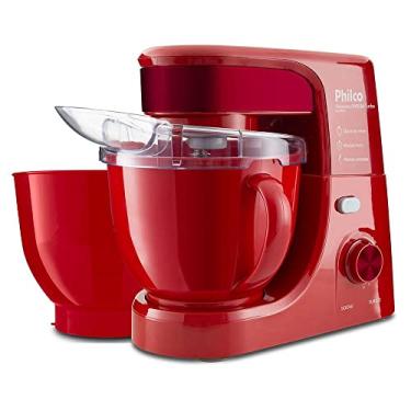 Imagem de Batedeira Planetária Philco PHP500V Duo Bowl Turbo 4l 500W Vermelho 220v