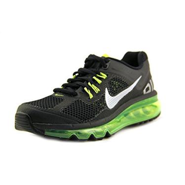 Imagem de Nike Air Max 2013 Tênis infantil grande (555426-003, preto/volt/prata metálico), Preto/Volt/Prata Metálica, 17