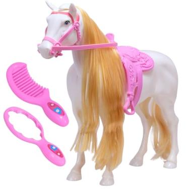 Imagem de Brinquedo Cavalinho Com Sela Infantil Encantado C/Som e Acessórios - Castela