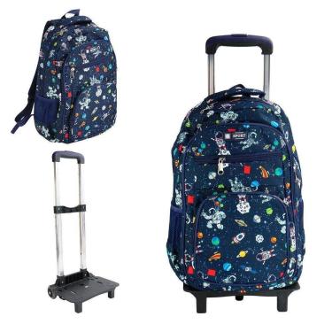 Imagem de Mochila de Rodas Infantil Removível Astronauta - Tudo em Caixa